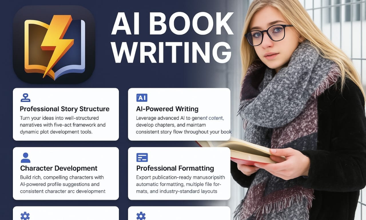 AI Book Writer tool streamlines professional book writing workflows.
