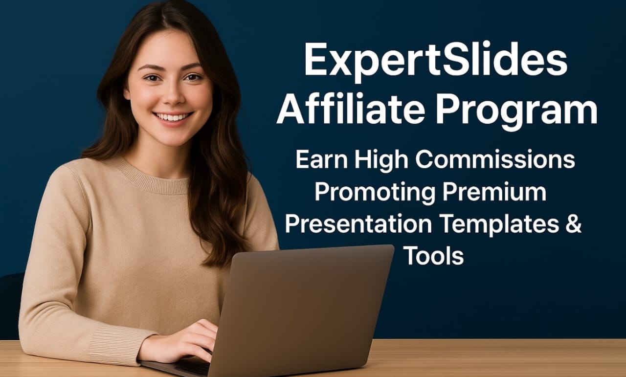 Earn commissions promoting ExpertSlides premium presentation templates.